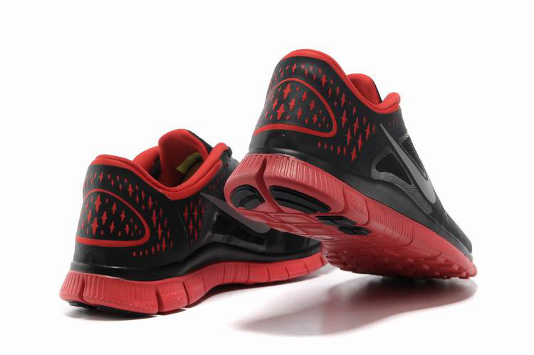 Hot Nike Free5.0 Men Shoes Black/Red